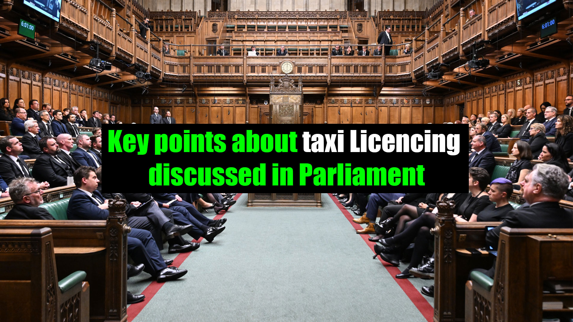 Key points about taxi Licencing discussed in Parliament