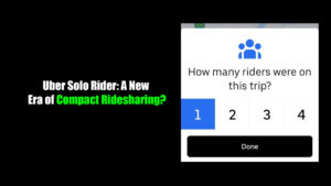 Uber Solo Rider: A New Era of Compact Ridesharing?