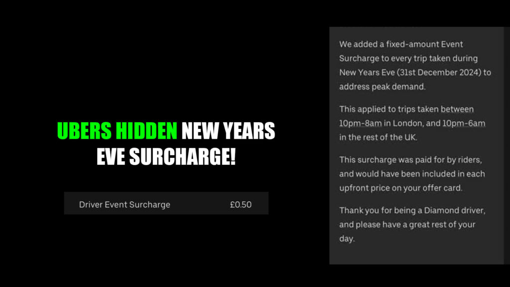 Ubers hidden New Years eve charge that not many people know about...