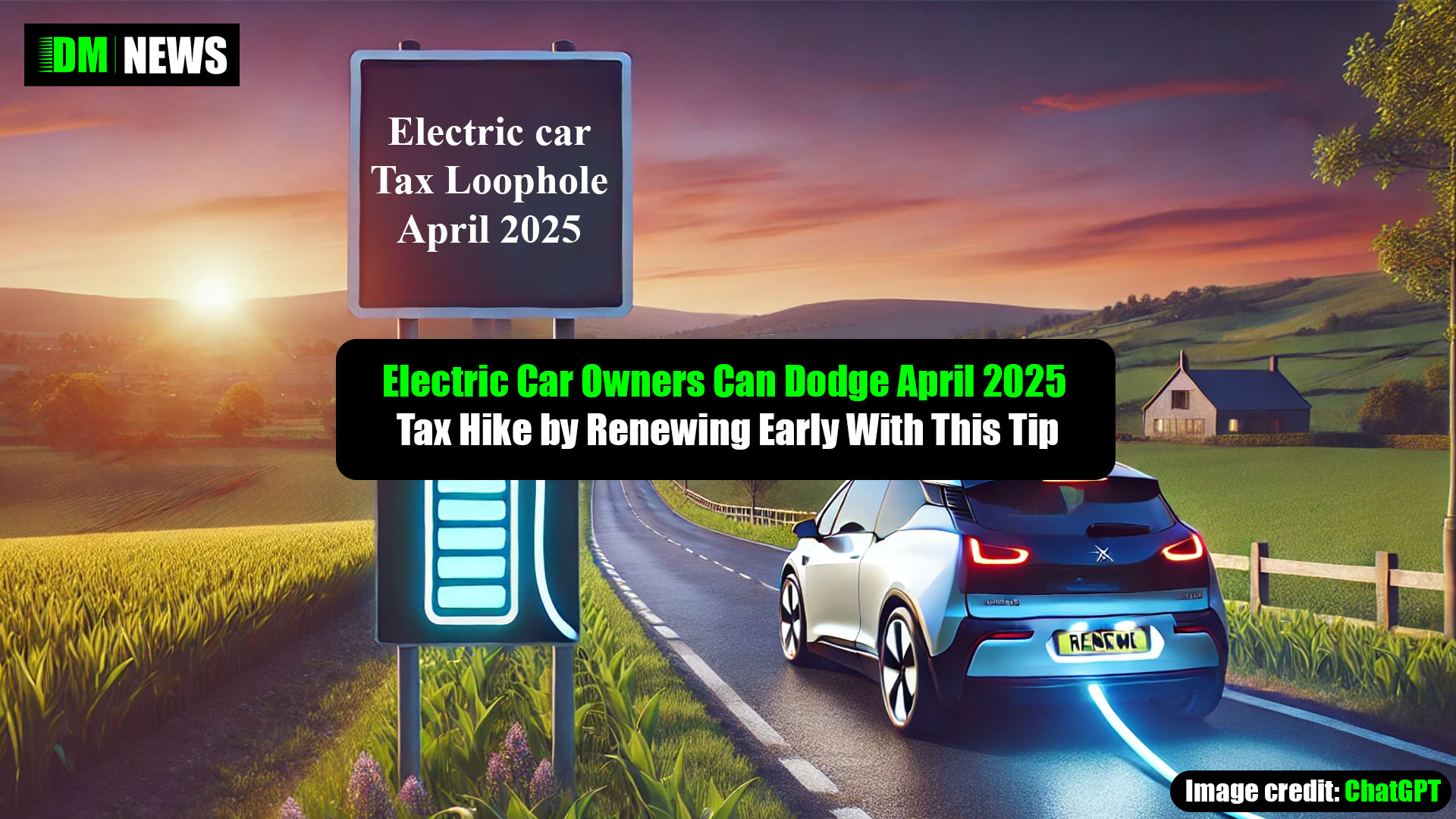 Electric Car Owners Can Dodge April 2025 Tax Hike by Renewing Early With This Tip