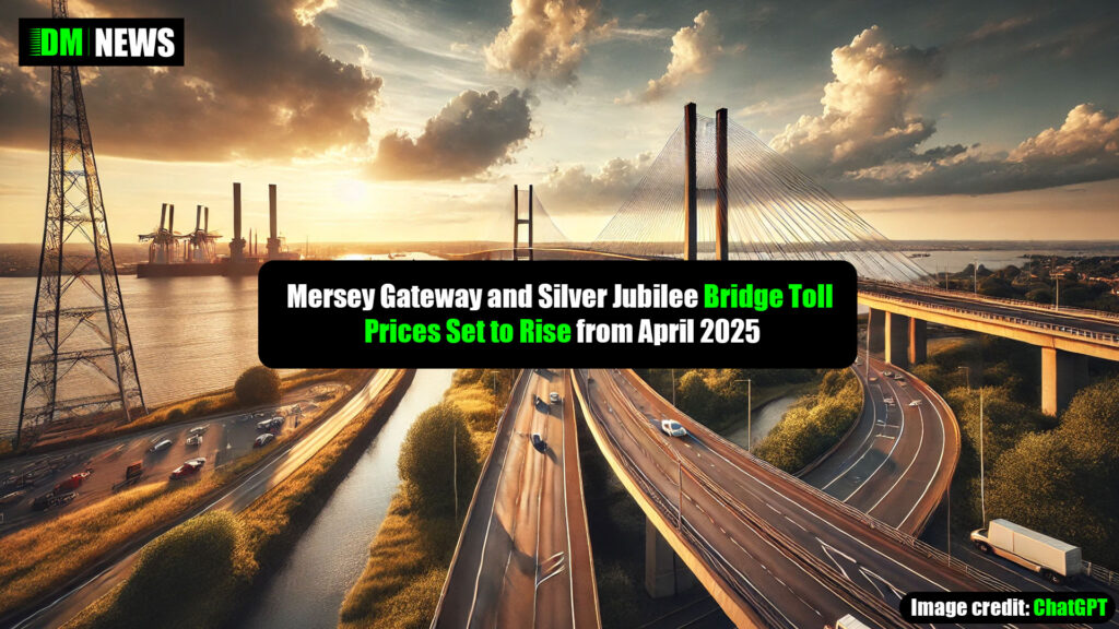 Mersey Gateway and Silver Jubilee Bridge Toll Prices Set to Rise from April 2025