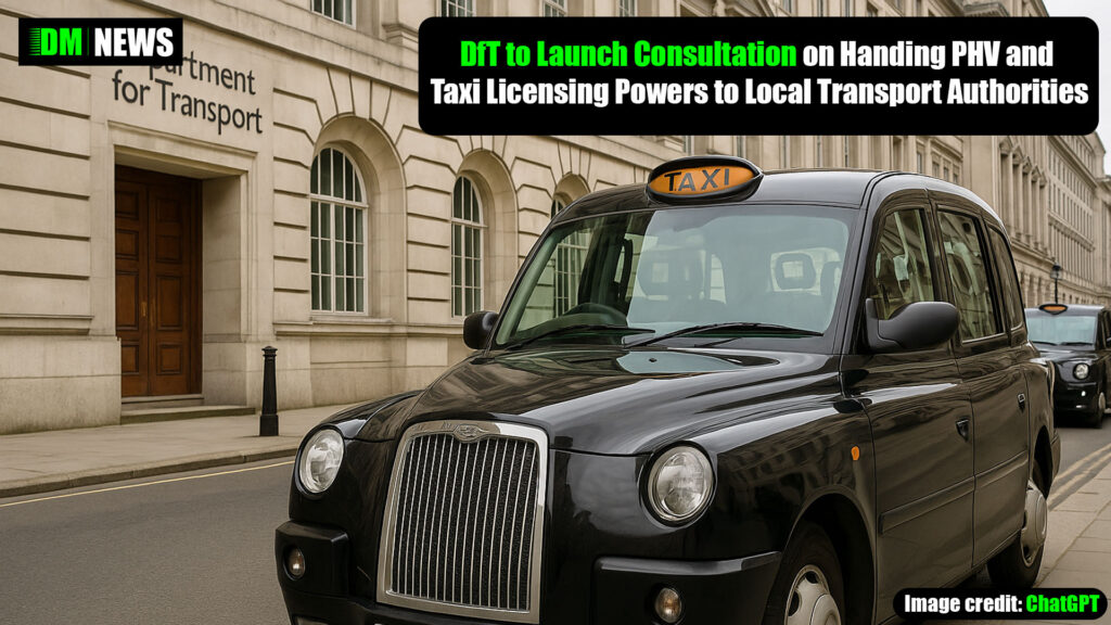 DfT to Launch Consultation on Handing PHV and Taxi Licensing Powers to Local Transport Authorities