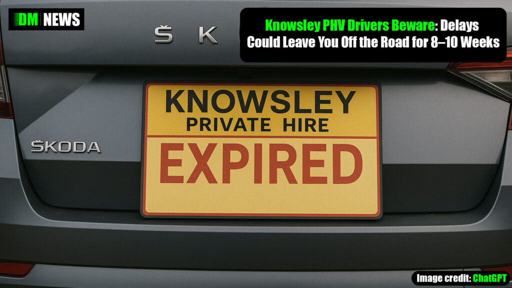 Knowsley PHV Drivers Beware: Delays Could Leave You Off the Road for 8–10 Weeks