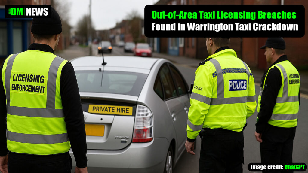 Out-of-Area Taxi Licensing Breaches Found in Warrington Taxi Crackdown