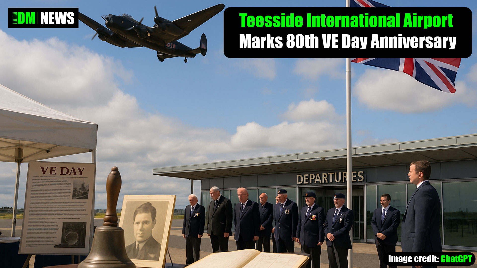 Teesside International Airport Marks 80th VE Day Anniversary with Flypast and Historic Wartime Tribute