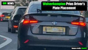Wolverhampton Prius Driver’s Plate Placement Blunder Sparks Safety Concerns