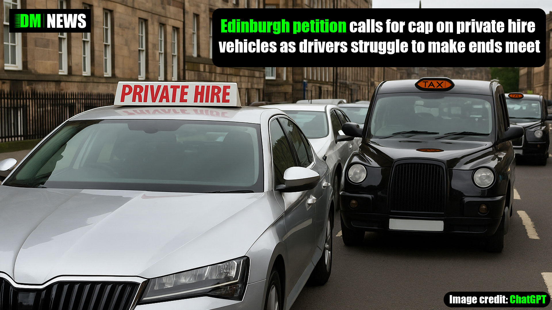 Edinburgh petition calls for cap on private hire vehicles as drivers struggle to make ends meet