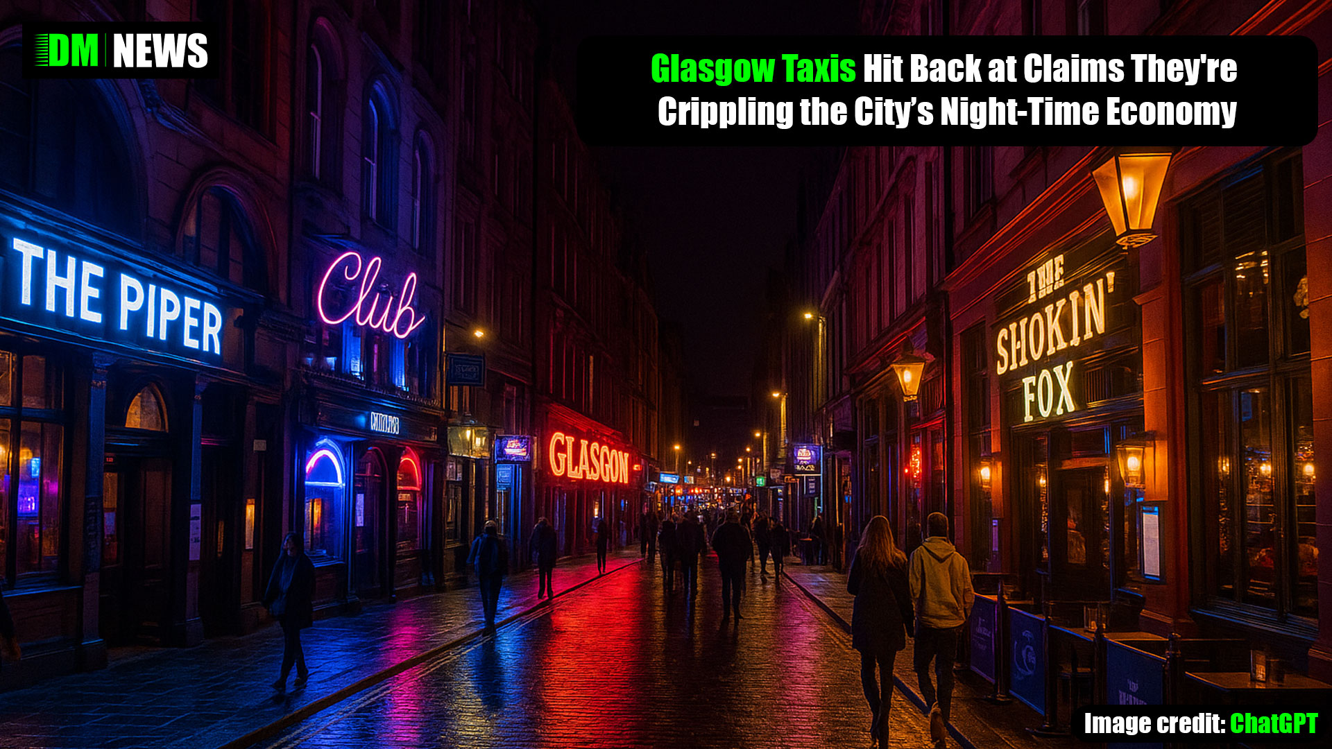 Glasgow Taxis Hit Back at Claims They're Crippling the City’s Night-Time Economy
