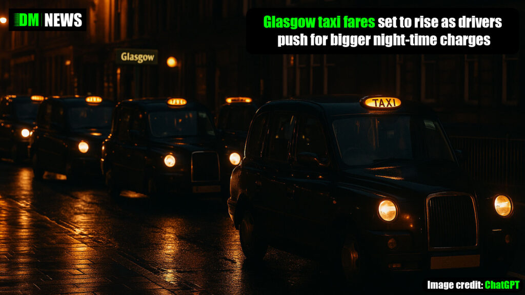 Glasgow taxi fares set to rise as drivers push for bigger night-time charges