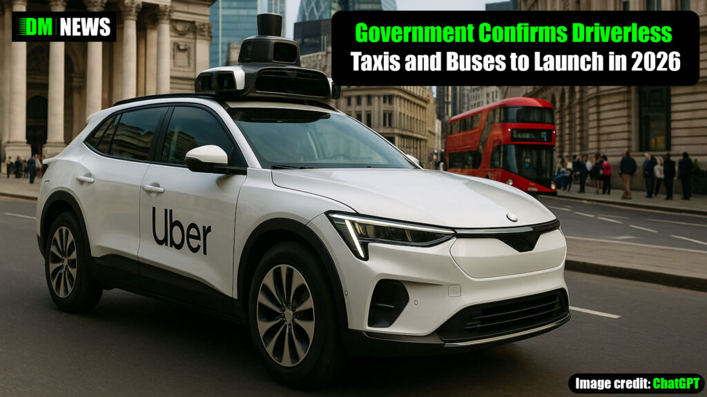 Government Confirms Driverless Taxis and Buses to Launch in 2026