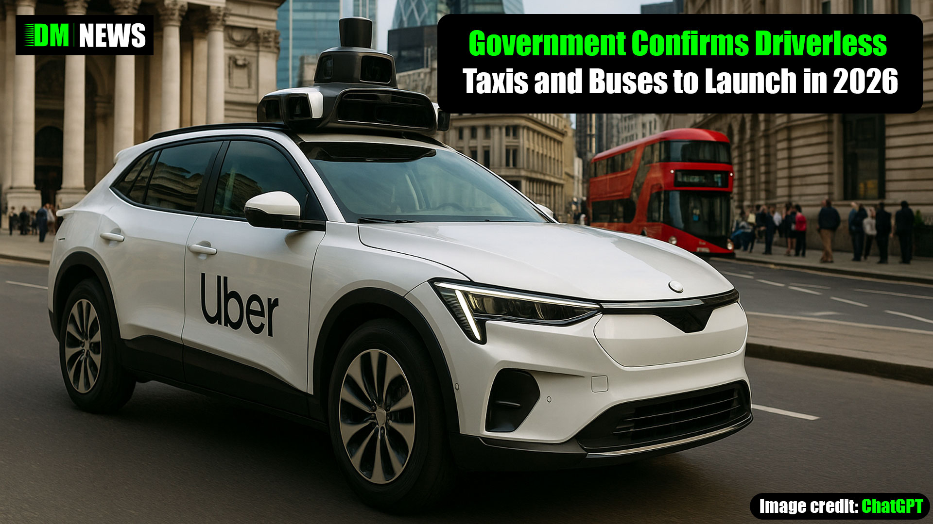 Government Confirms Driverless Taxis and Buses to Launch in 2026