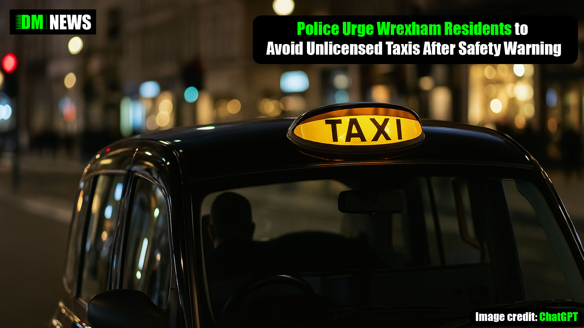 Police Urge Wrexham Residents to Avoid Unlicensed Taxis After Safety Warning