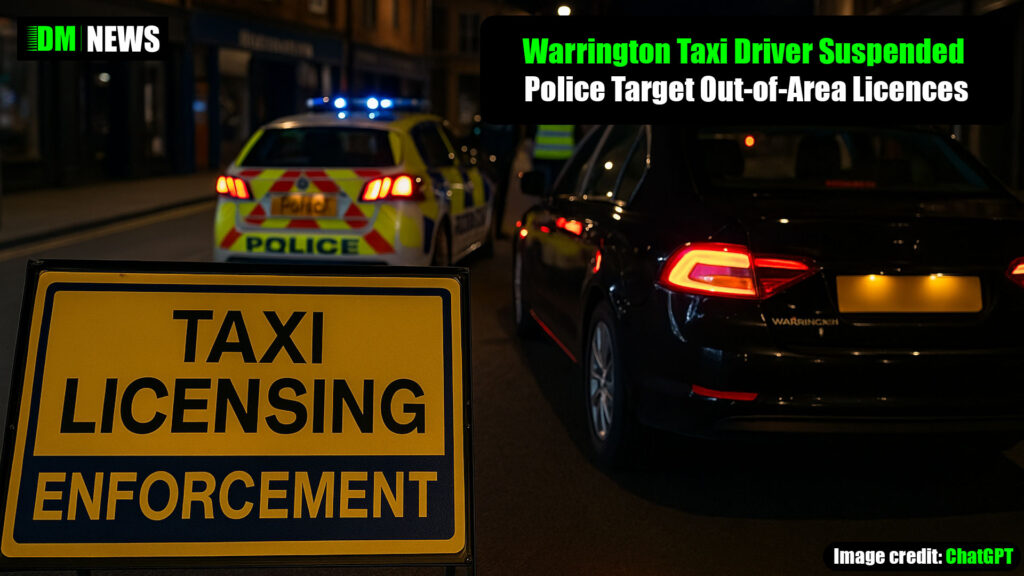 Warrington Taxi Driver Suspended in Licensing Crackdown as Police Target Out-of-Area Licences