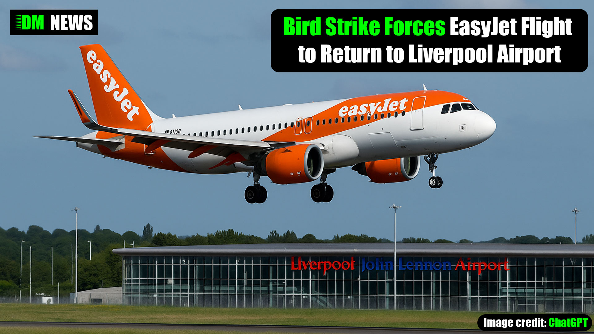 Bird Strike Forces EasyJet Flight to Return to Liverpool Airport