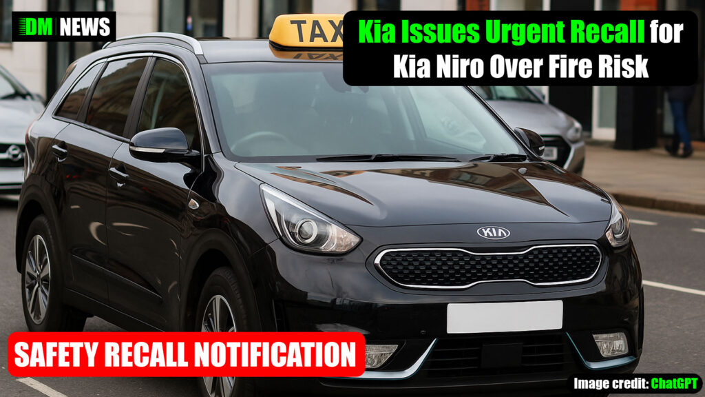 Kia Issues Urgent Recall for Kia Niro Over Fire Risk — Concerns Raised for Uber and Taxi Drivers