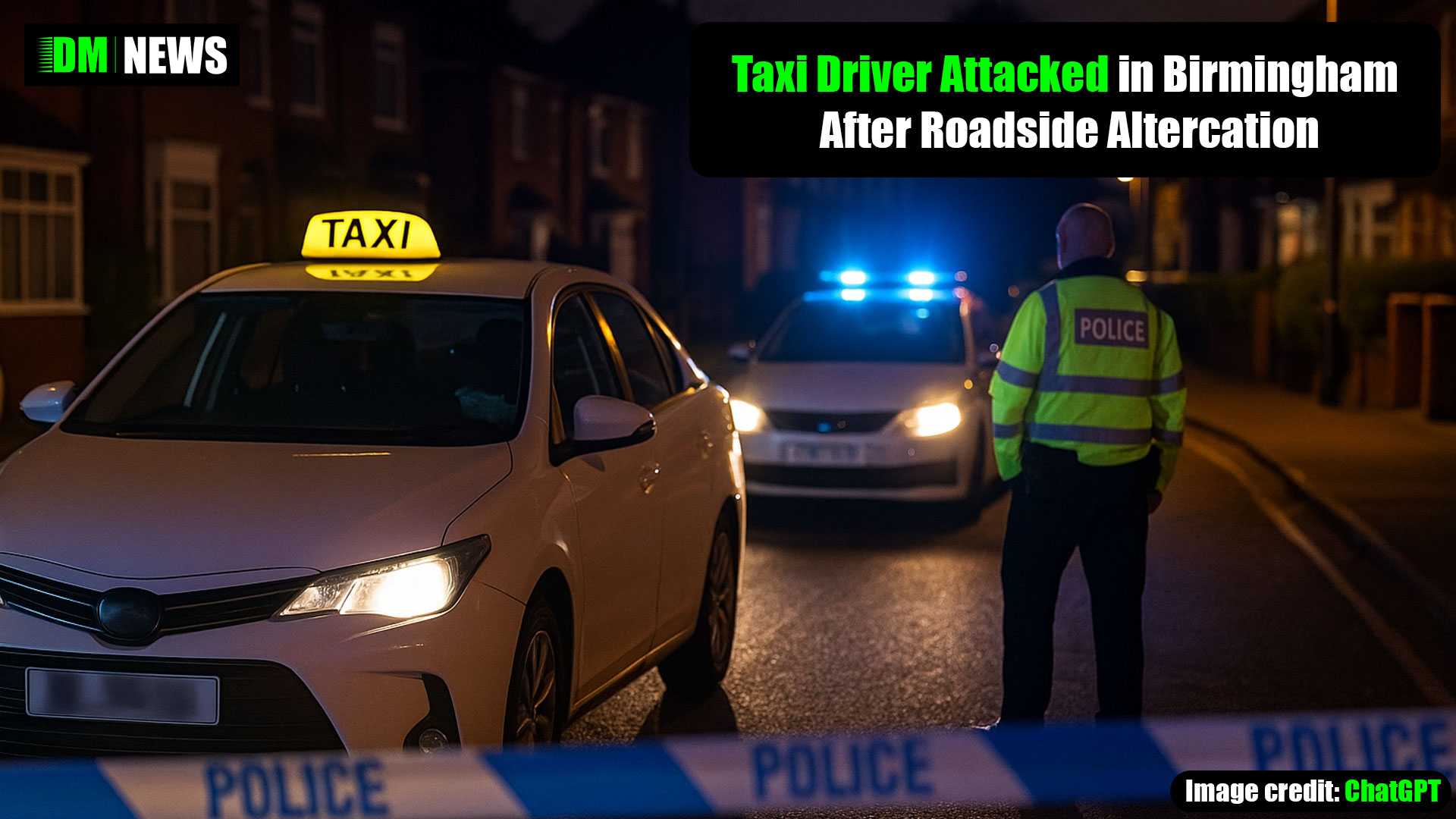 Taxi Driver Attacked in Birmingham After Roadside Altercation