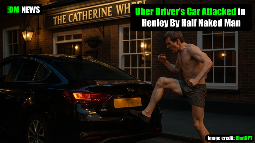 Uber Driver’s Car Attacked in Henley By Half Naked Man