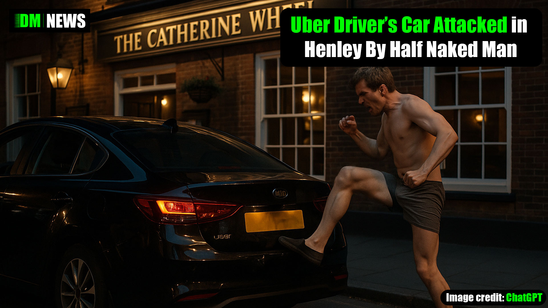 Uber Driver’s Car Attacked in Henley By Half Naked Man