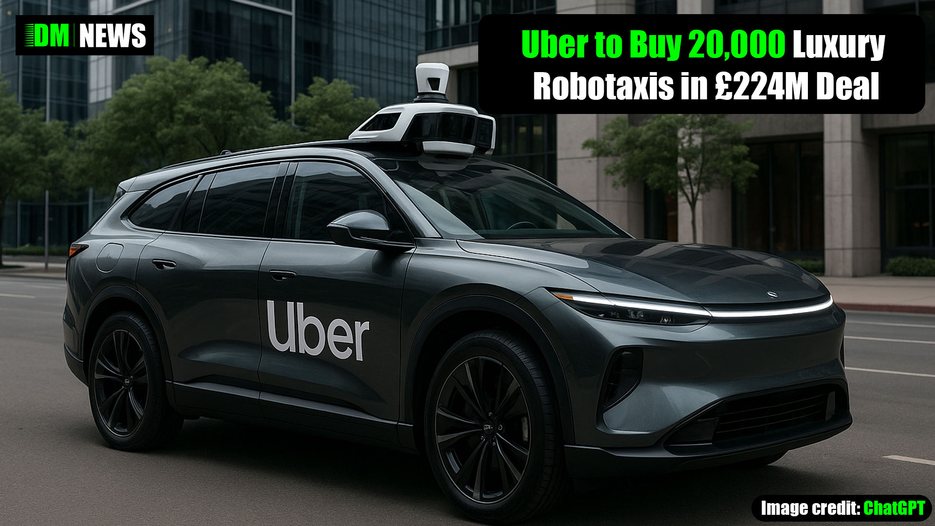 Uber to Buy 20,000 Luxury Robotaxis in £224M Deal