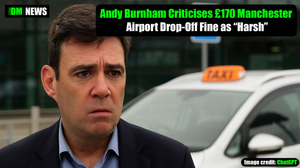 Andy Burnham Criticises £170 Manchester Airport Drop-Off Fine as “Harsh”