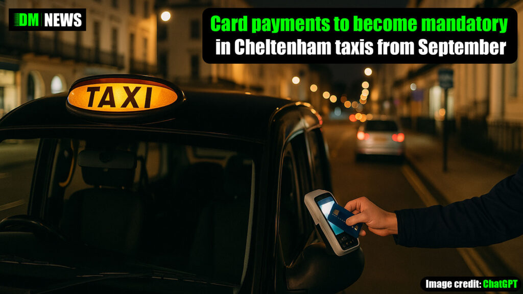 Card payments to become mandatory in Cheltenham taxis from September
