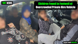 Children Found in Footwell of Overcrowded Private Hire Vehicle