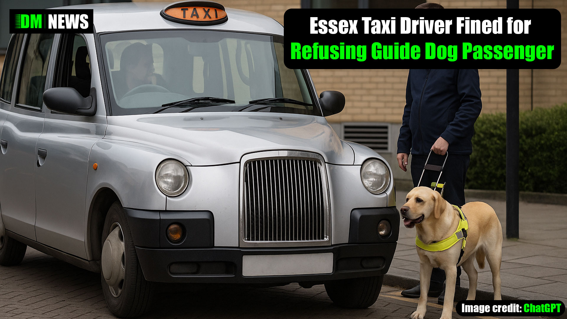 Essex Taxi Driver Fined for Refusing Guide Dog Passenger