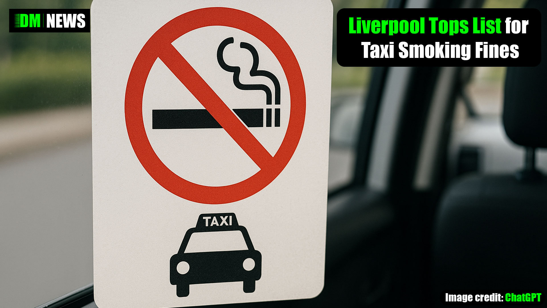 Liverpool Tops List for Taxi Smoking Fines – Over 100 Drivers Caught