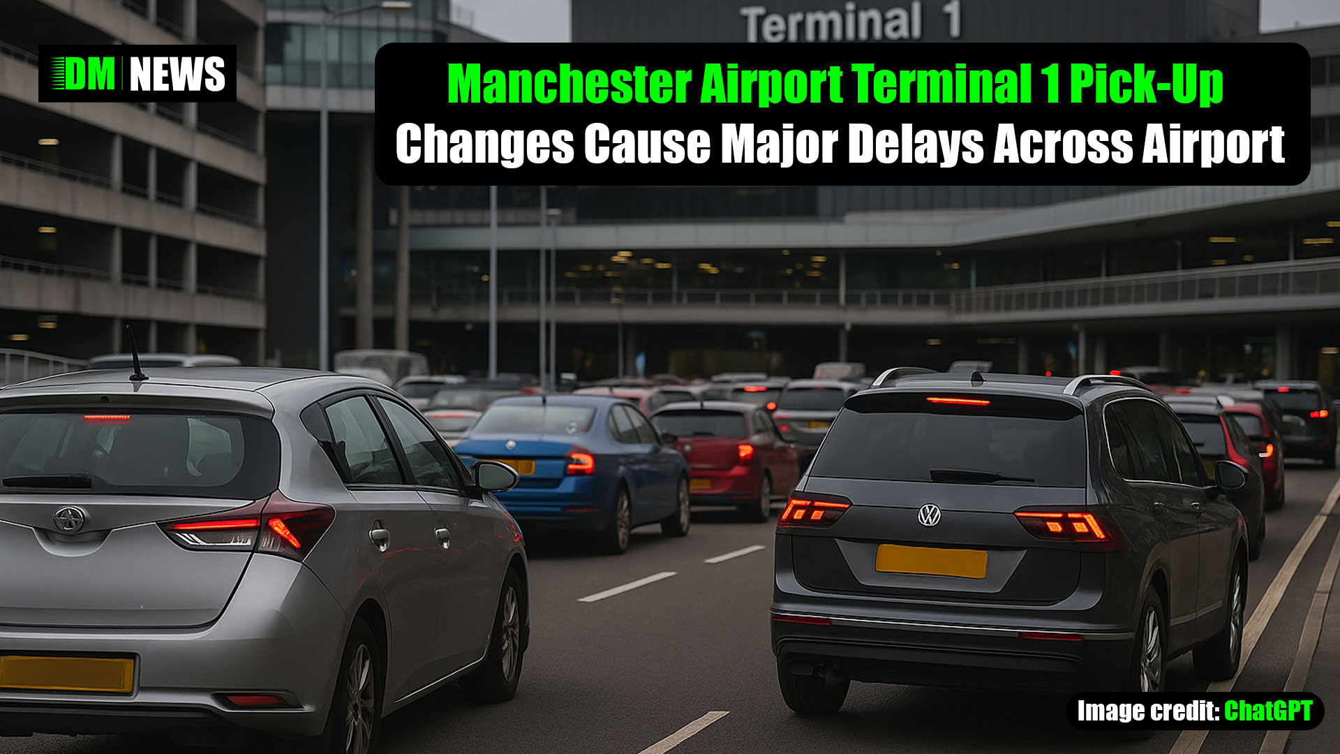 Manchester Airport Terminal 1 Pick-Up Changes Cause Major Delays Across Airport