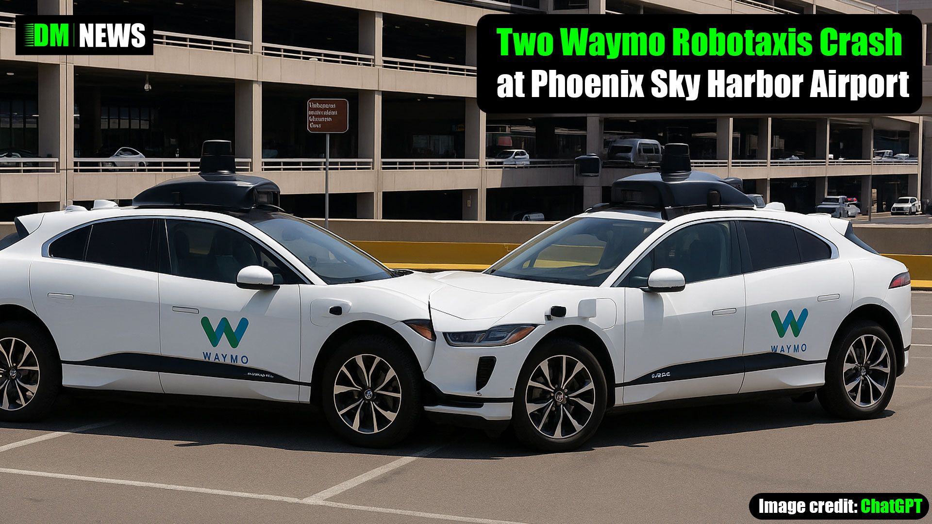 Two Waymo Robotaxis Crash at Phoenix Sky Harbor Airport