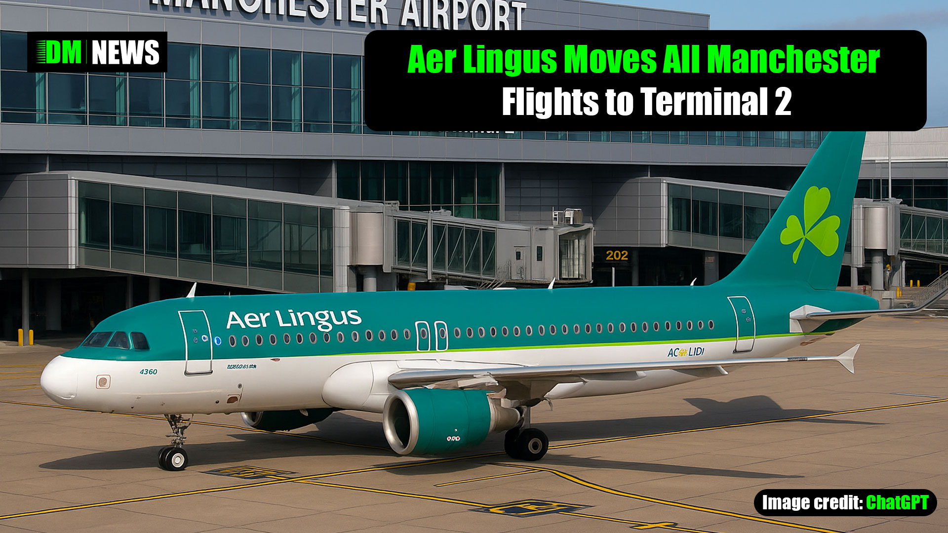 Aer Lingus Moves All Manchester Flights to Terminal 2