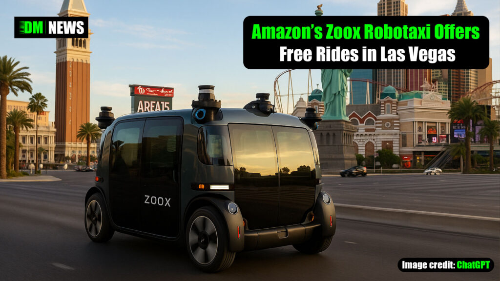 Amazon’s Zoox Robotaxi Offers Free Rides in Las Vegas