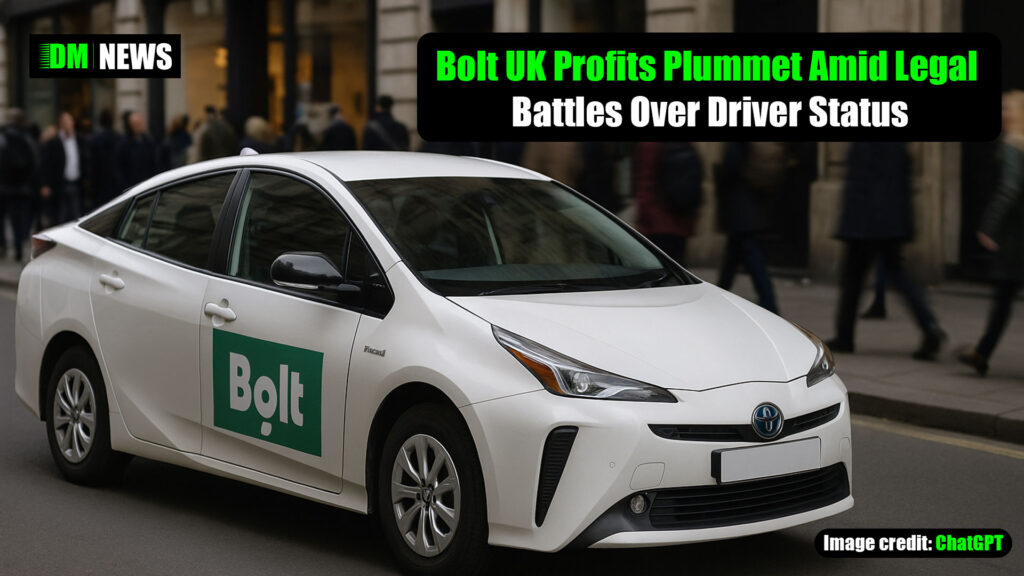 Bolt UK Profits Plummet Amid Legal Battles Over Driver Status