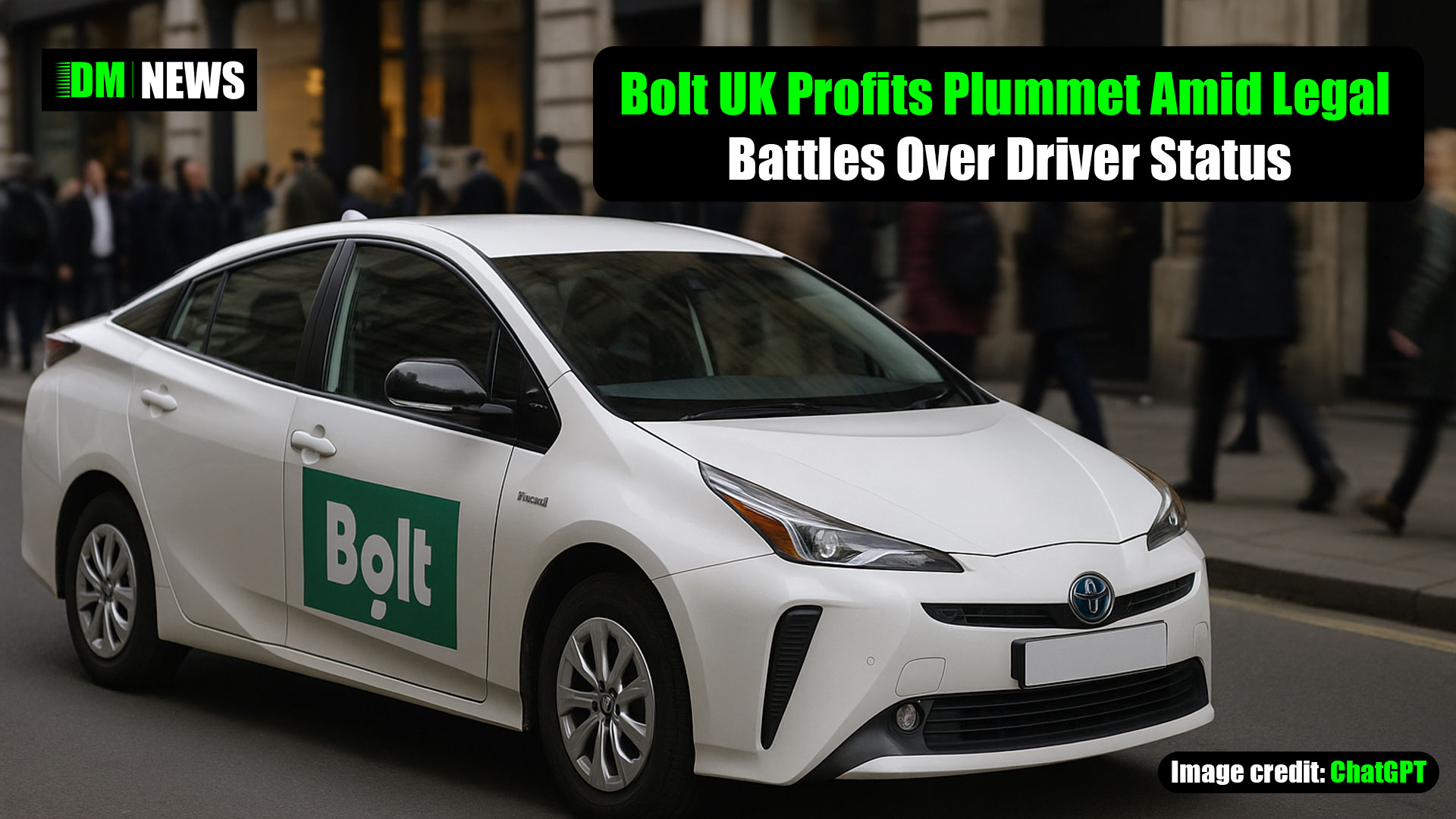 Bolt UK Profits Plummet Amid Legal Battles Over Driver Status