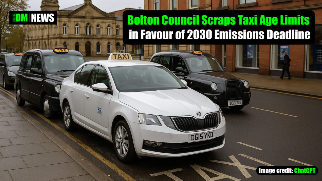 Bolton Council Scraps Taxi Age Limits in Favour of 2030 Emissions Deadline