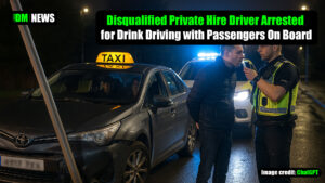 Disqualified Private Hire Driver Arrested for Drink Driving with Passengers On Board