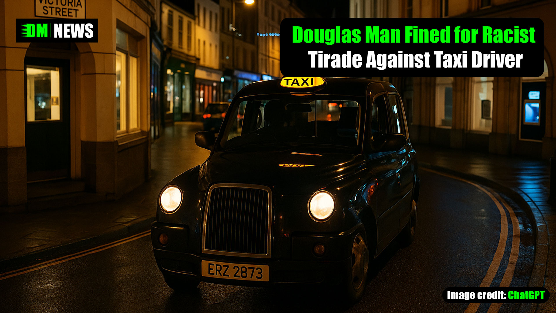 Douglas Man Fined for Racist Tirade Against Taxi Driver