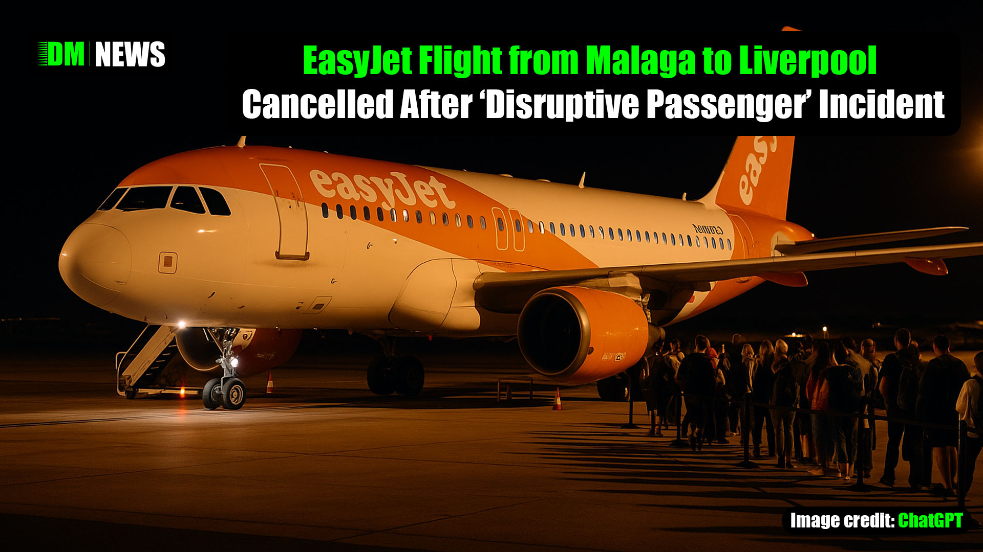 EasyJet Flight from Malaga to Liverpool Cancelled After ‘Disruptive Passenger’ Incident