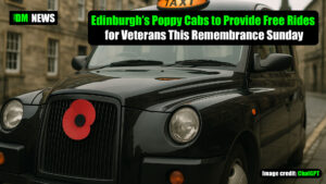 Edinburgh’s Poppy Cabs to Provide Free Rides for Veterans This Remembrance Sunday