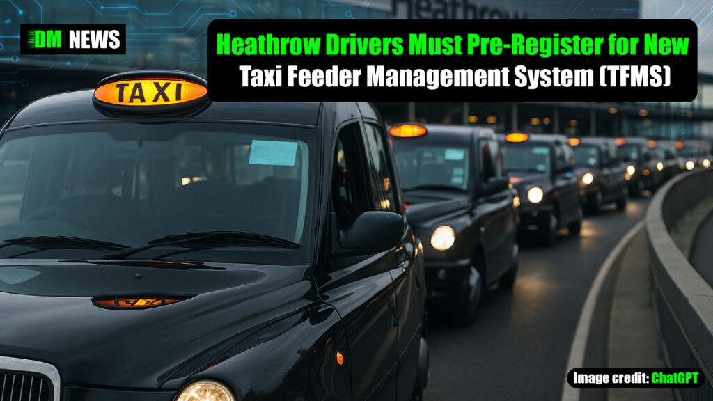 Heathrow Drivers Must Pre-Register for New Taxi Feeder Management System (TFMS)