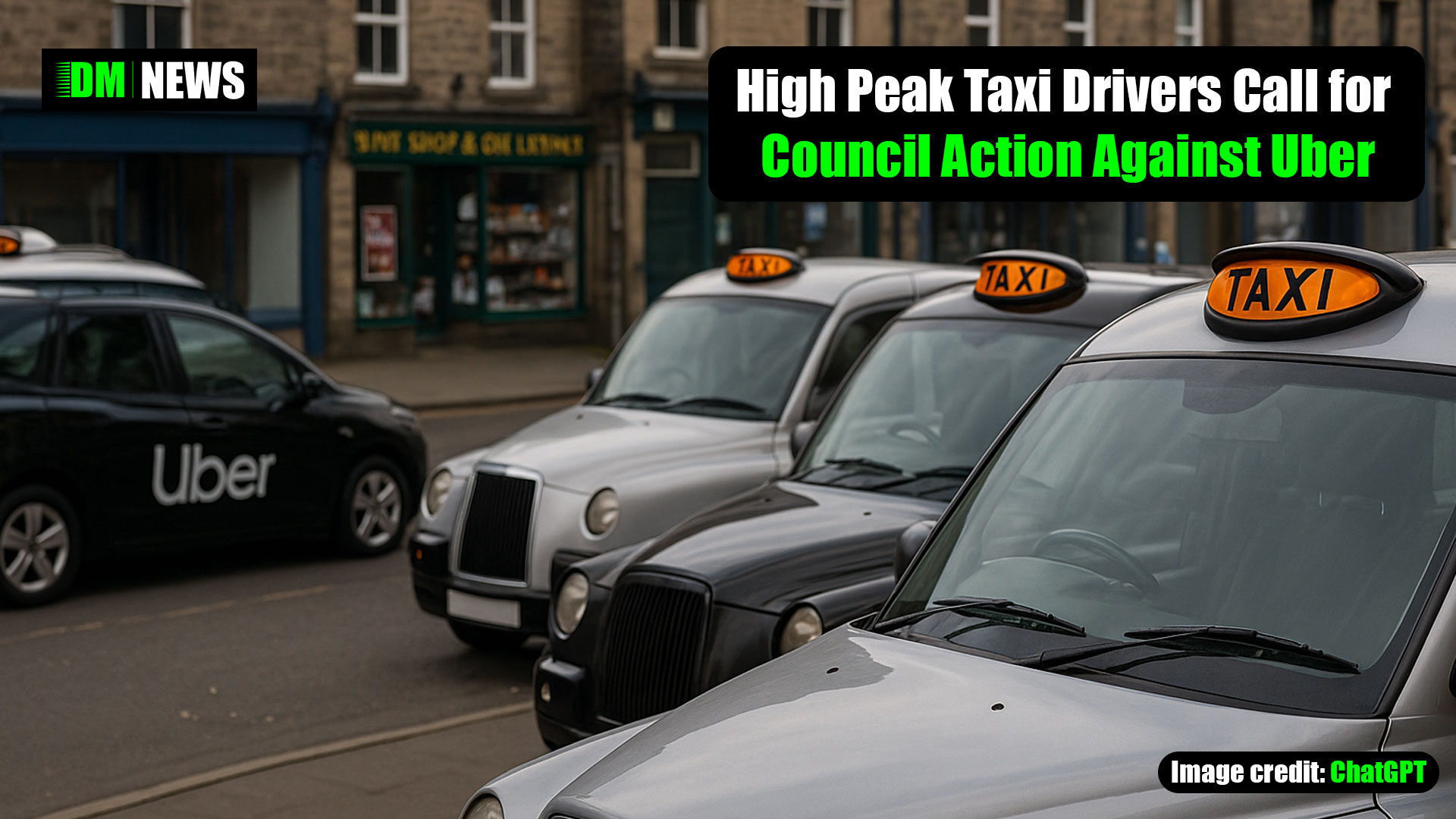 High Peak Taxi Drivers Call for Council Action Against Uber