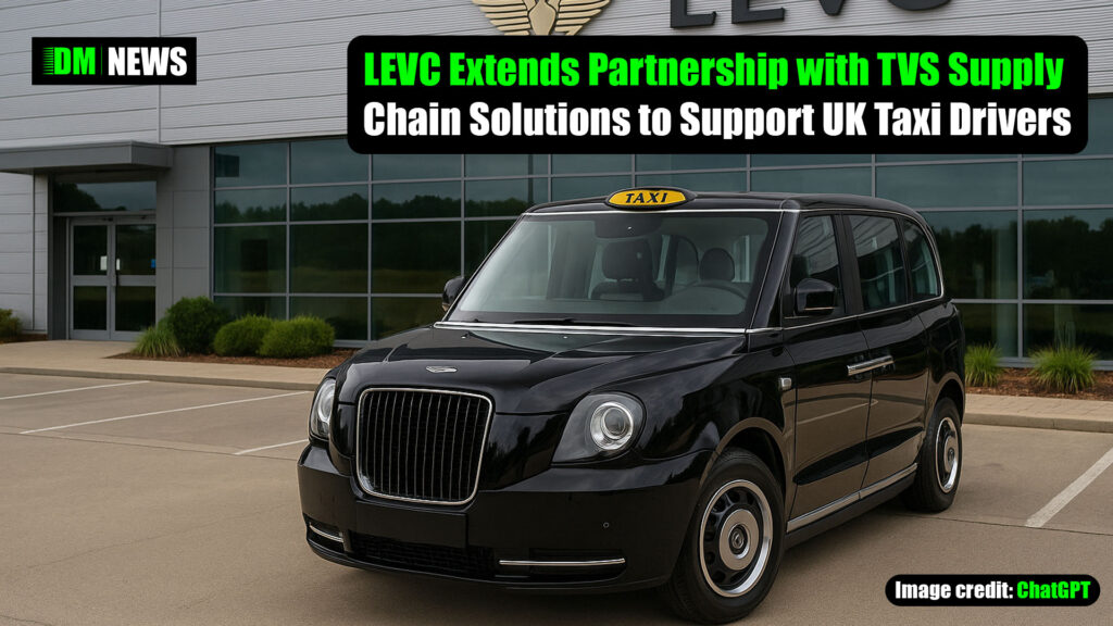 LEVC Extends Partnership with TVS Supply Chain Solutions to Support UK Taxi Drivers