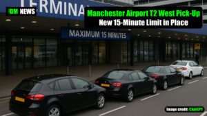 Manchester Airport T2 West Pick-Up New 15-Minute Limit in Place