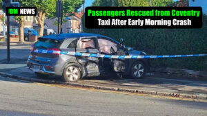 Passengers Rescued from Coventry Taxi After Early Morning Crash