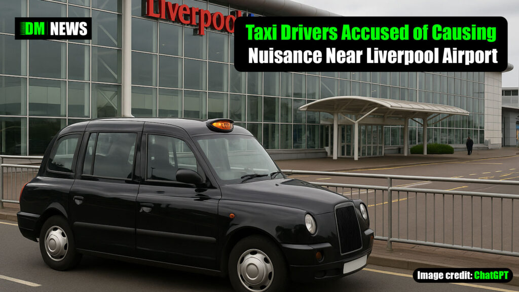 Taxi Drivers Accused of Causing Nuisance Near Liverpool Airport as Car Vandalism Sparks Anger