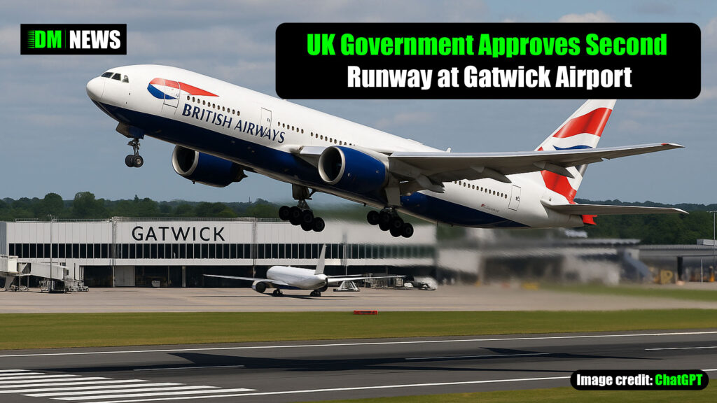 UK Government Approves Second Runway at Gatwick Airport