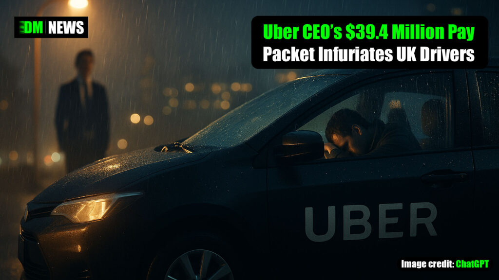 Uber CEO’s $39.4 Million Pay Packet Infuriates UK Drivers as Company Takes Bigger Slice of Fares