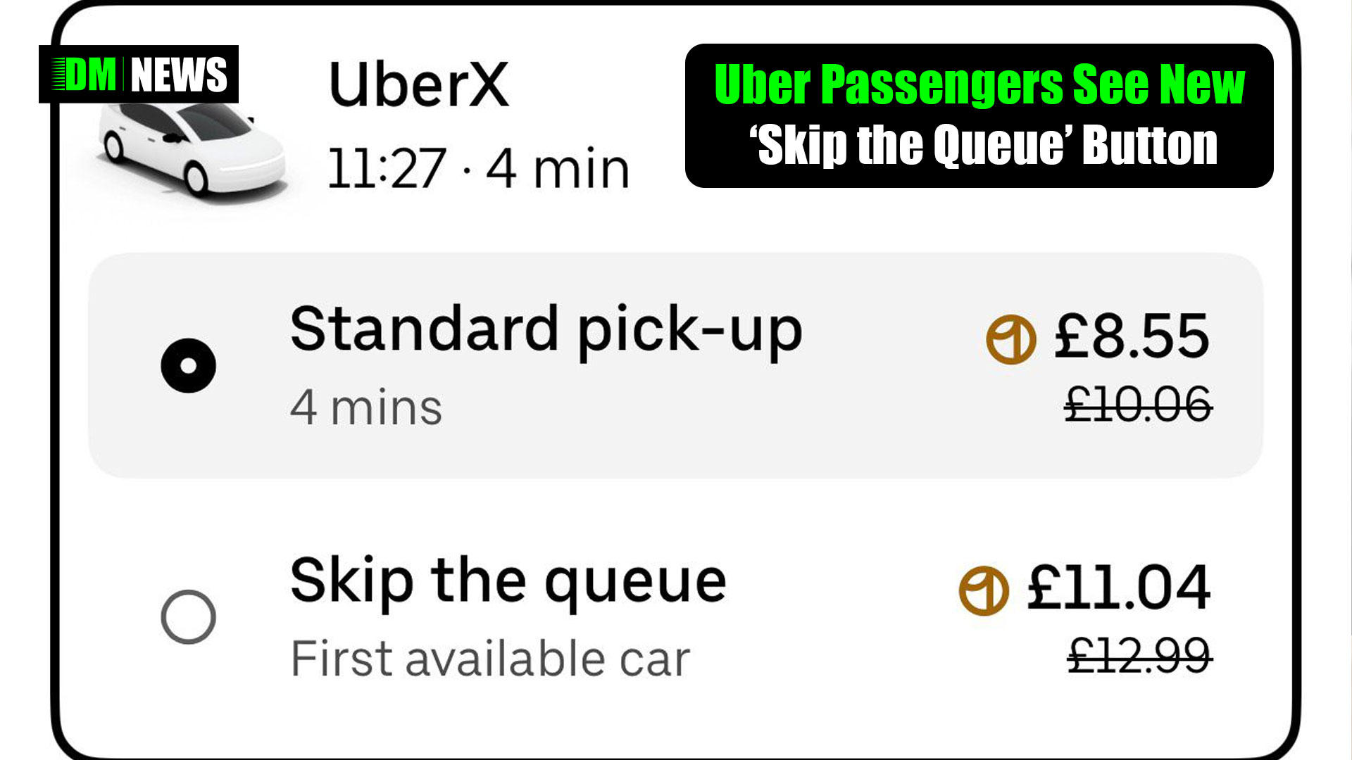 Uber Passengers See New ‘Skip the Queue’ Button