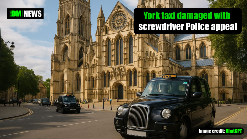 York Minster taxi damaged with screwdriver: police appeal for witnesses