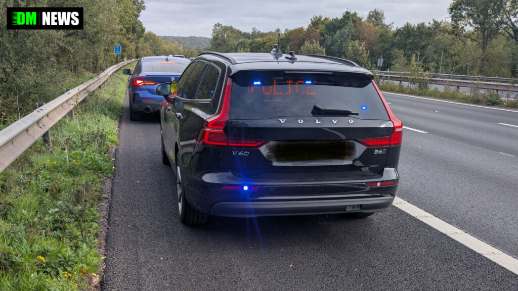 Driver Caught Hogging Lane 3 on M4 Receives Ticket from Thames Valley Police